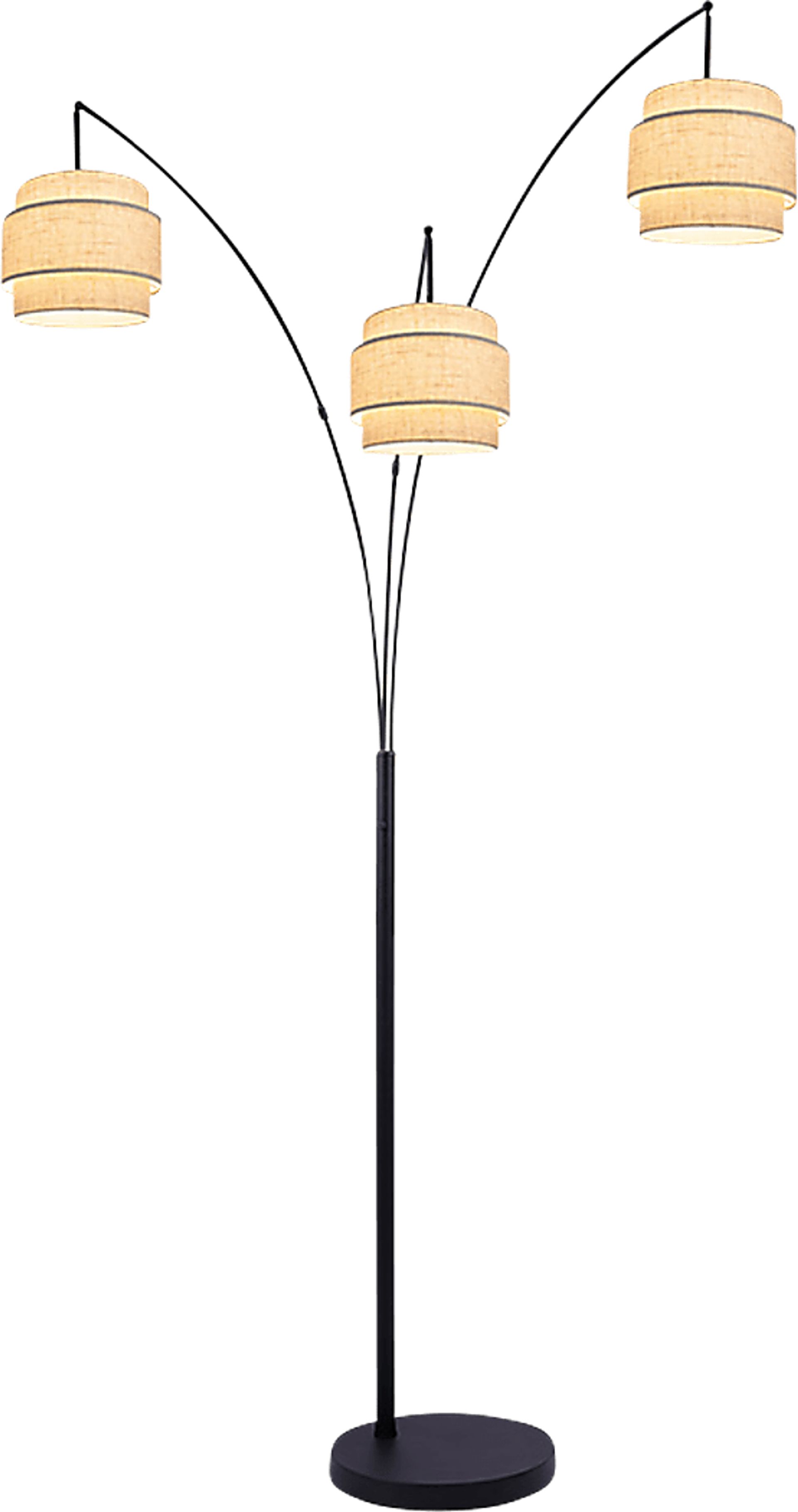 Izan View Black 3-Light Floor Lamp - Image 1