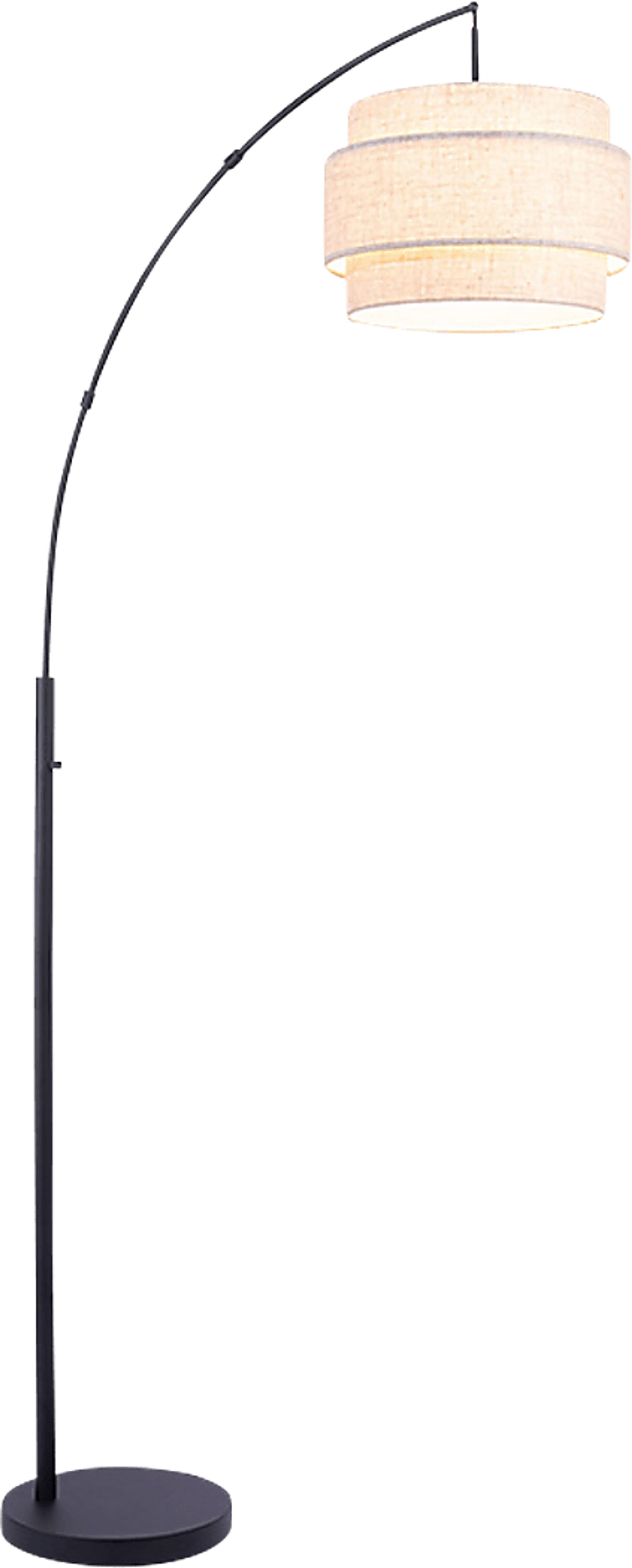Izan View Black Arc Floor Lamp - Image 1