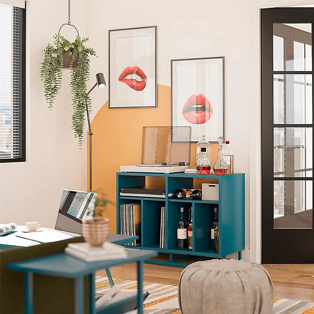 Izard Moroccan Blue Accent Cabinet - Thumbnail - Image 2