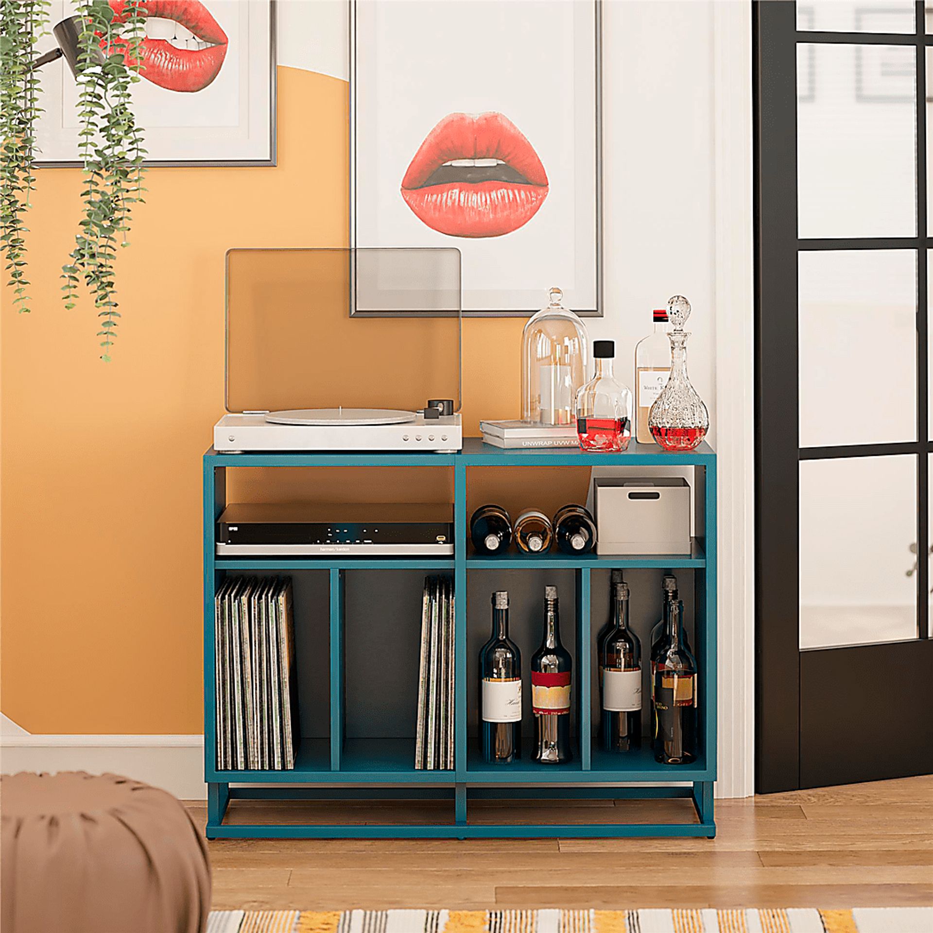 Izard Moroccan Blue Accent Cabinet - Image 4
