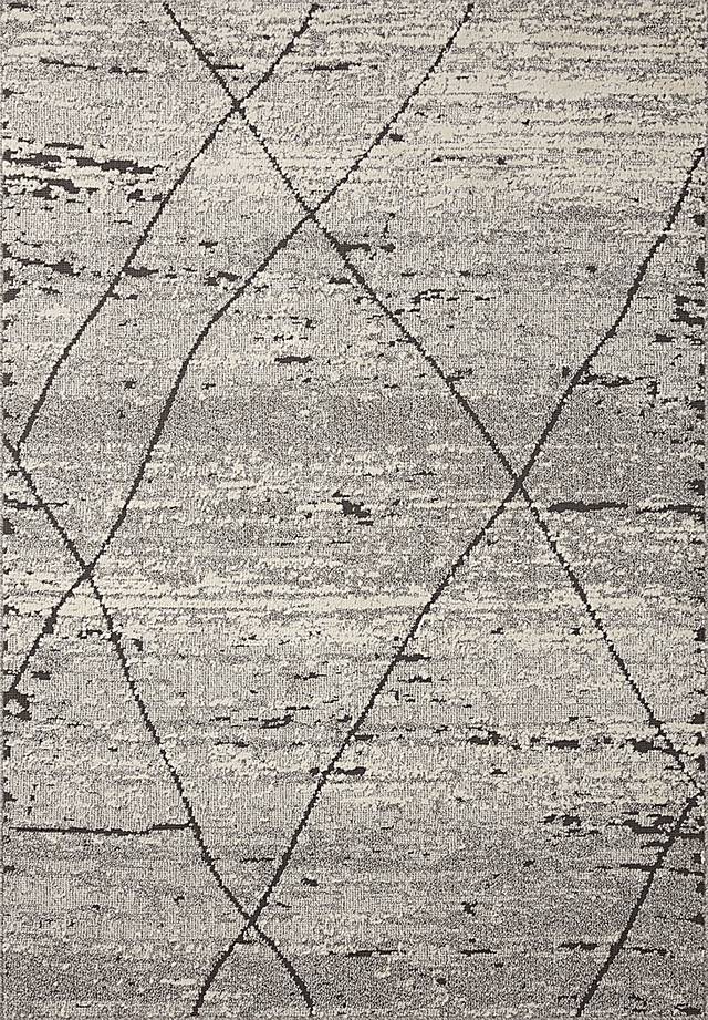 Izbella Grey 6'7 x 9'2 Rug - Thumbnail - Image 1