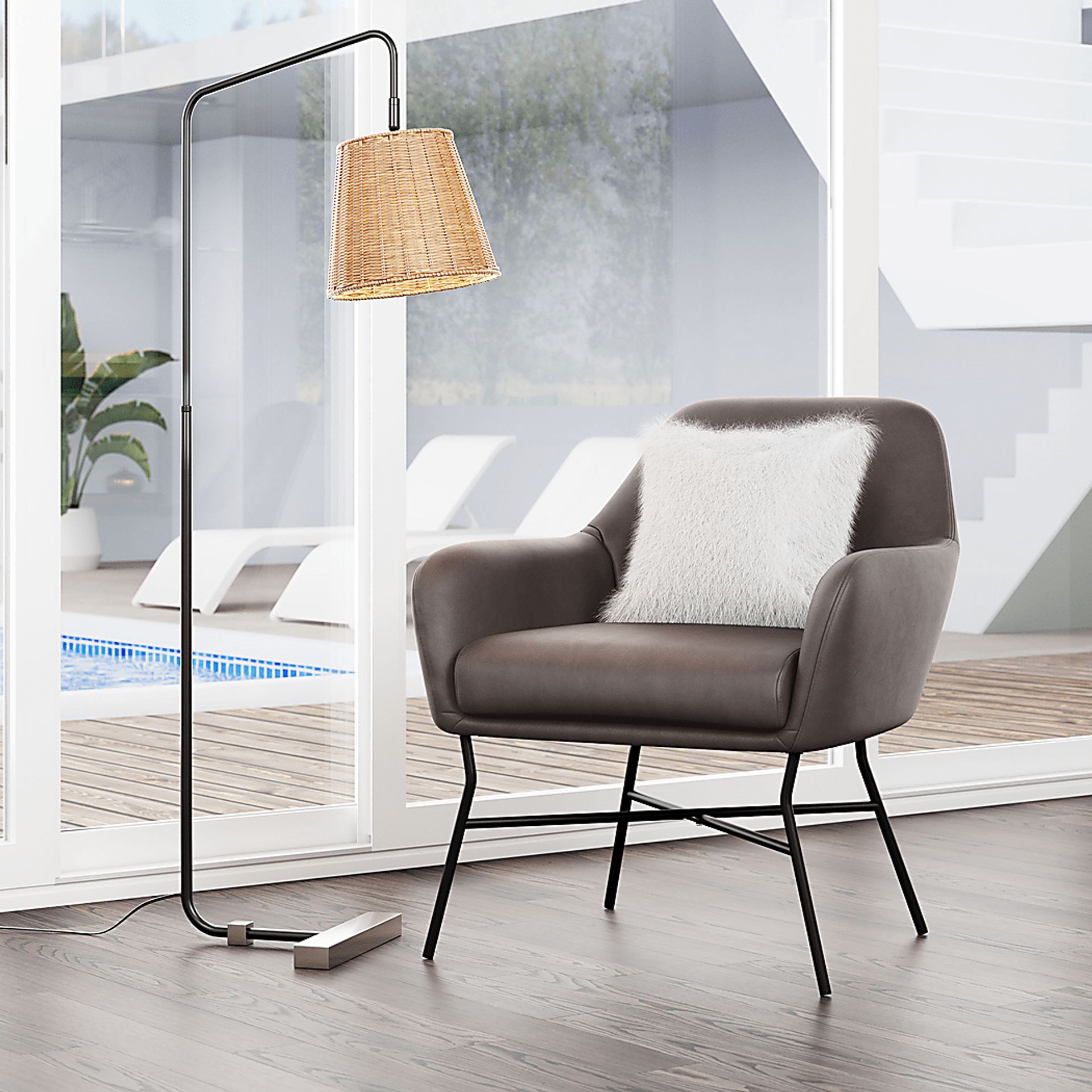 Izembek Brown Accent Chair - Image 10