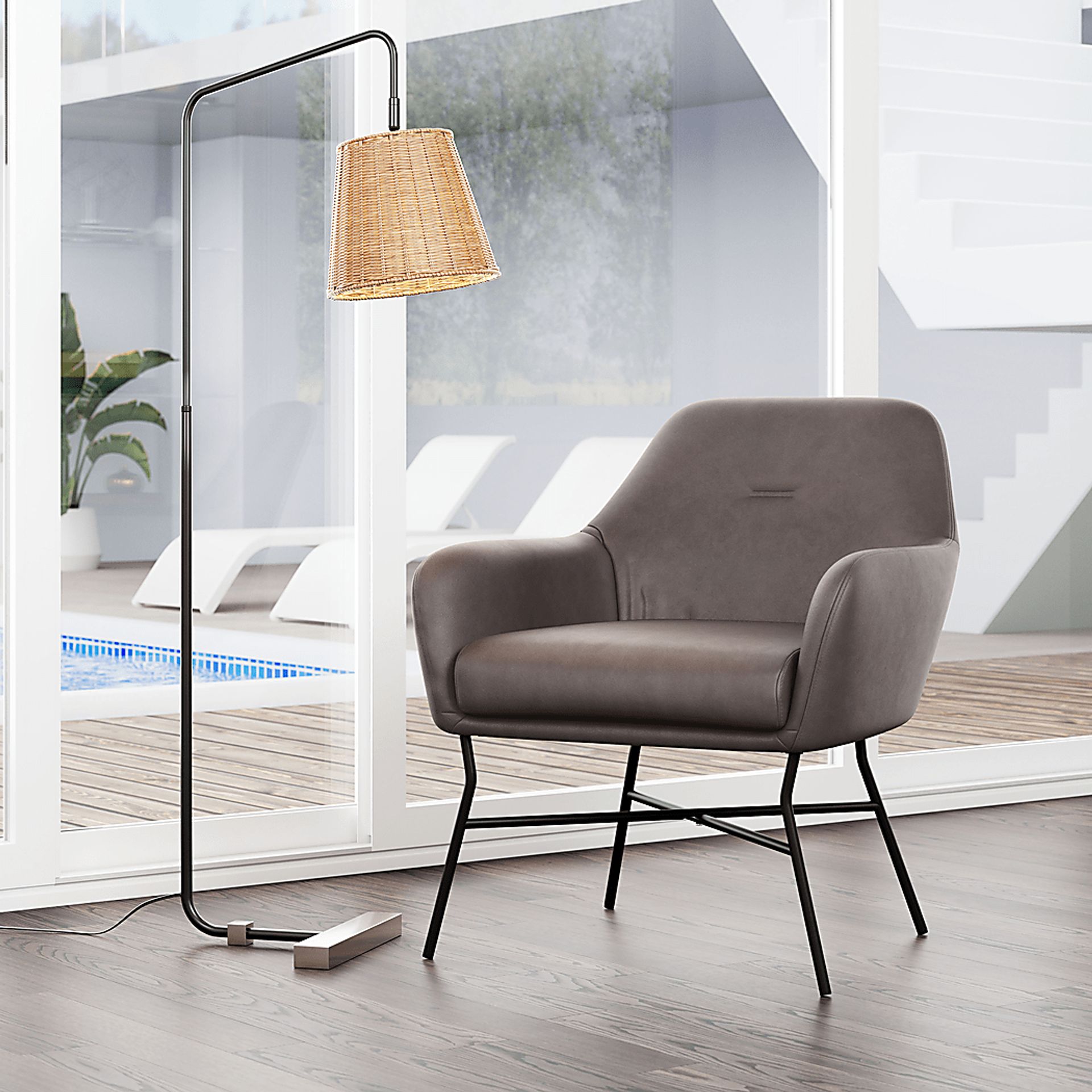 Izembek Brown Accent Chair - Image 2