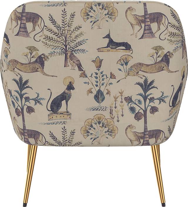 Izusa Blue Accent Chair - Thumbnail - Image 3