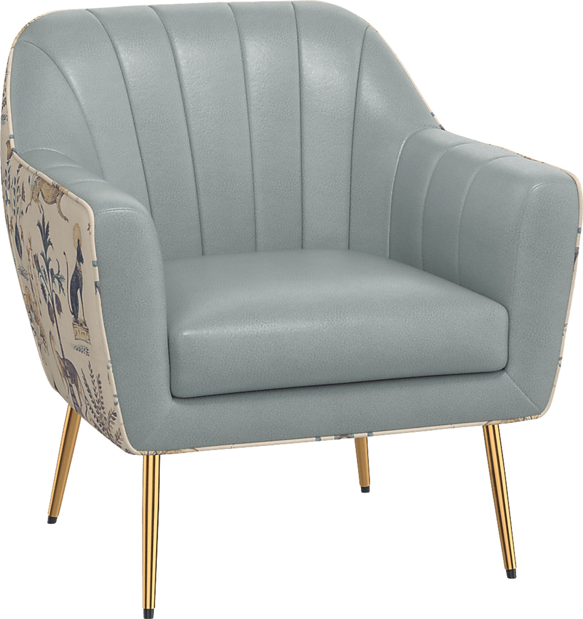 Izusa Blue Accent Chair - Image 1