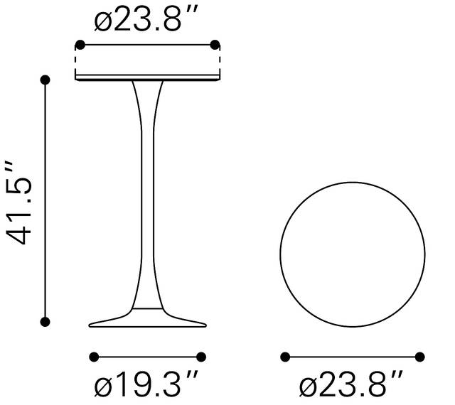 Jabez White Bar Table - Thumbnail - Image 7