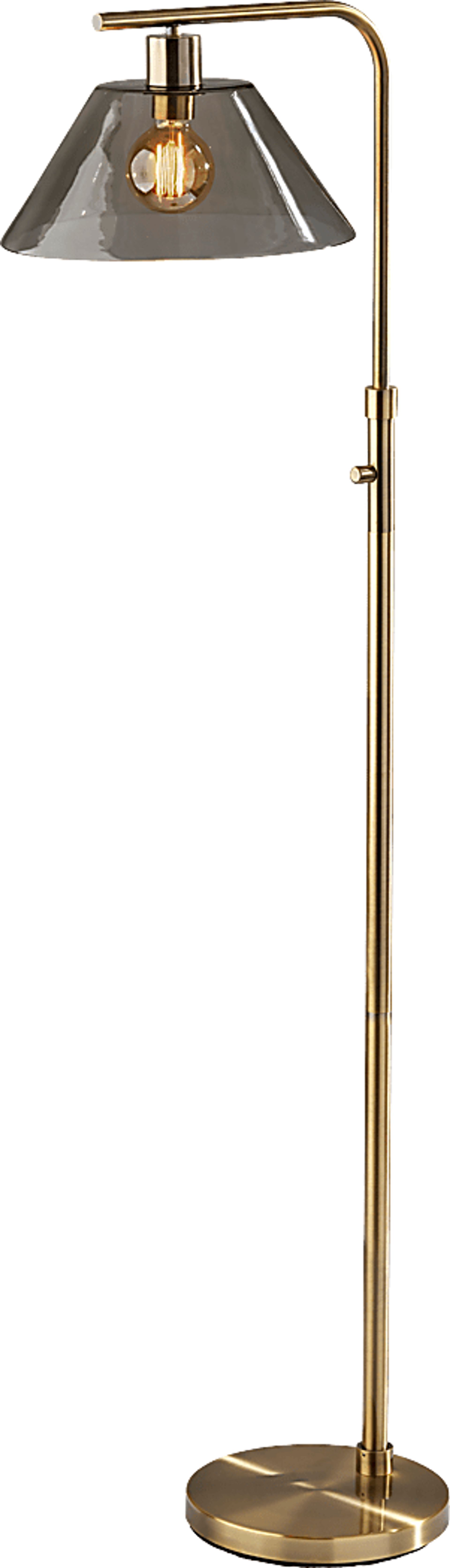 Jacelyn Point Brass Floor Lamp - Image 1
