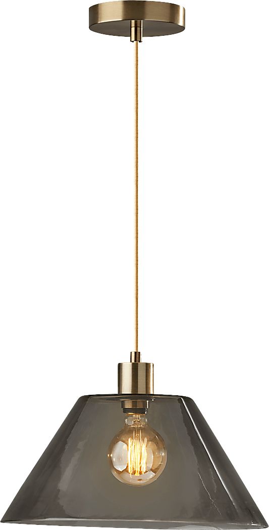 Jacelyn Point Brass Pendant