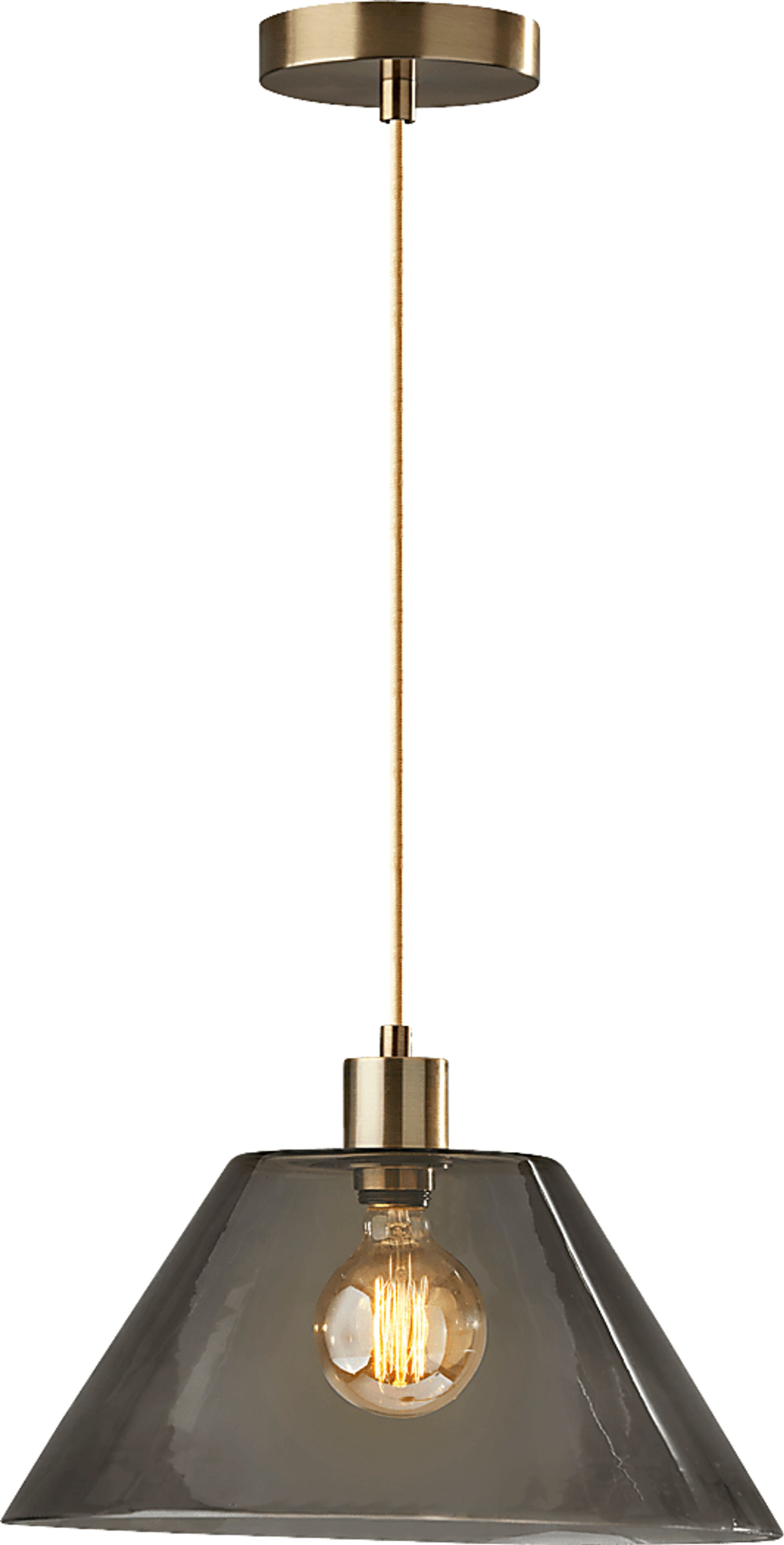 Jacelyn Point Brass Pendant - Image 1