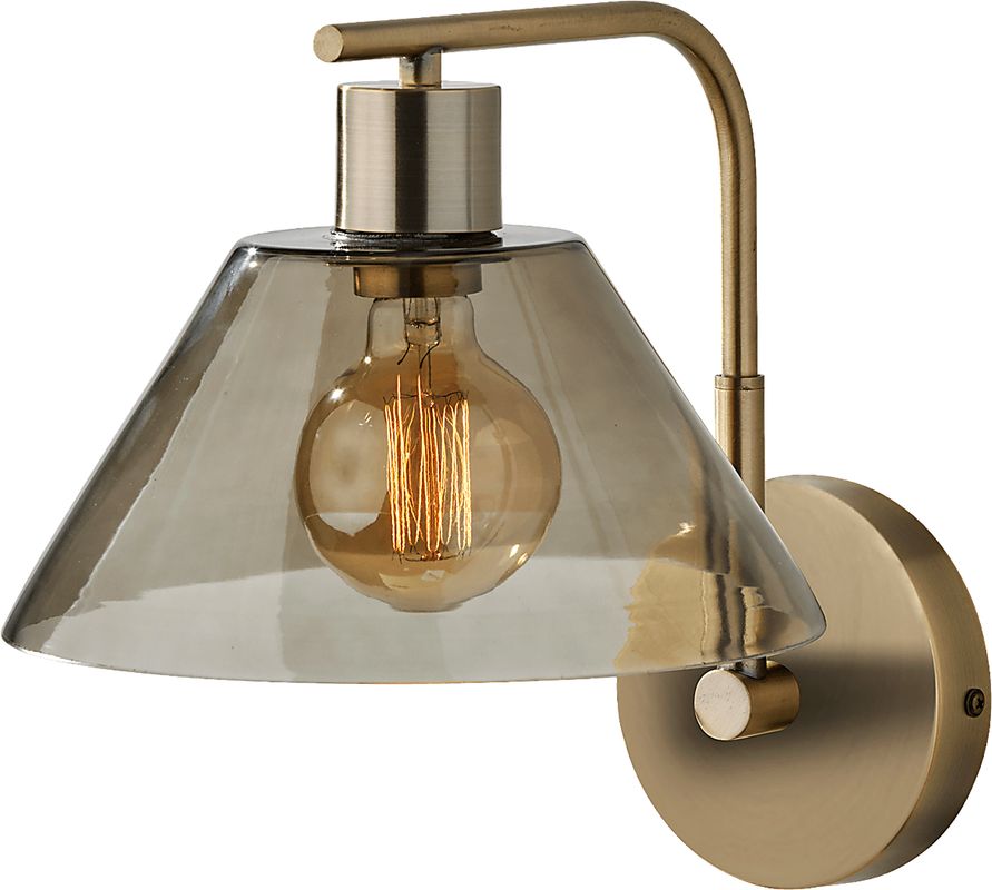 Jacelyn Point Brass Sconce