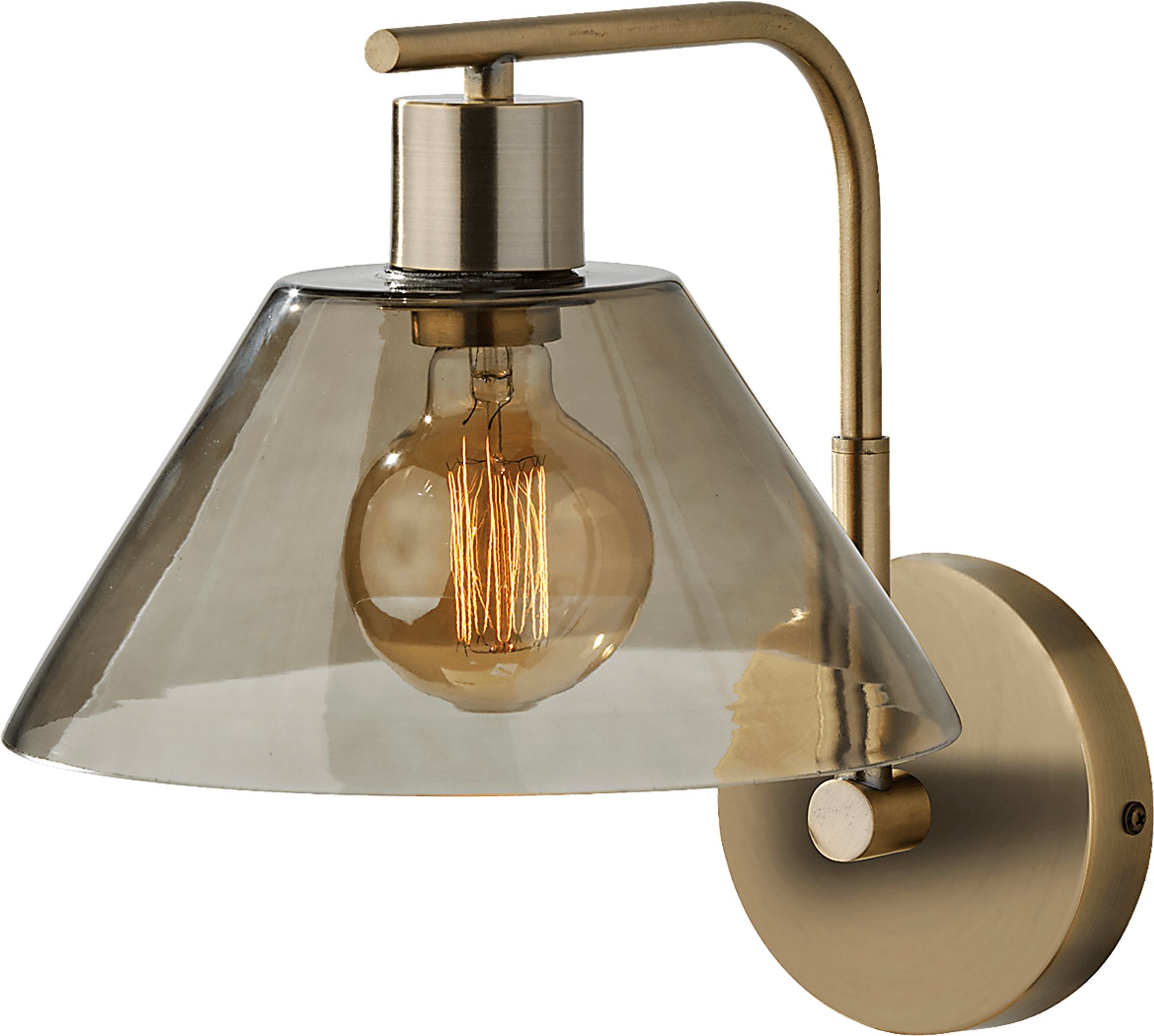 Jacelyn Point Brass Sconce - Image 1