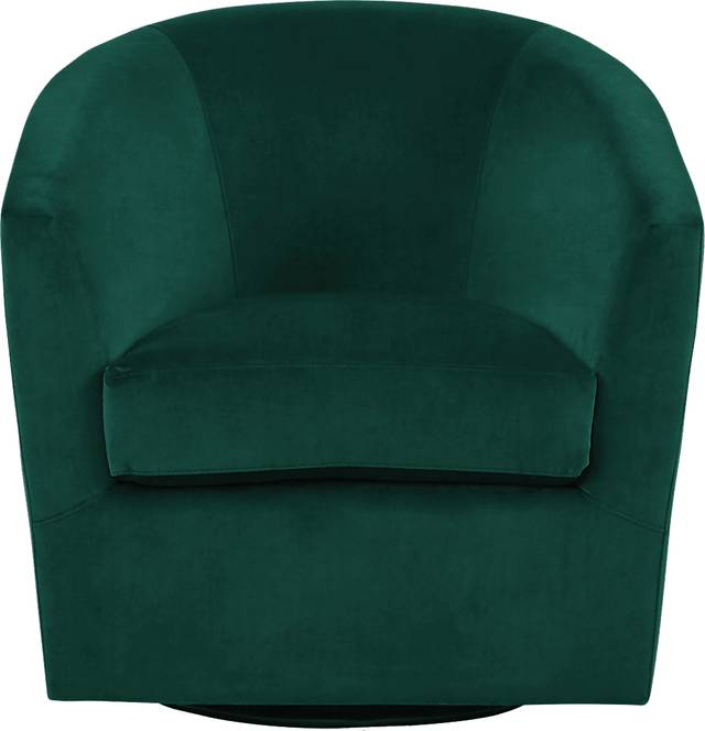 Jacey Emerald Accent Swivel Chair - Thumbnail - Image 2