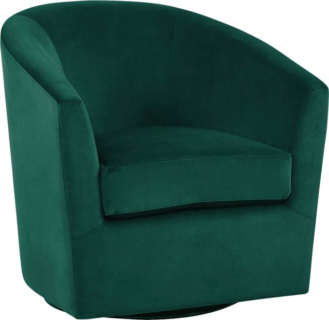 Jacey Emerald Accent Swivel Chair - Thumbnail - Image 1