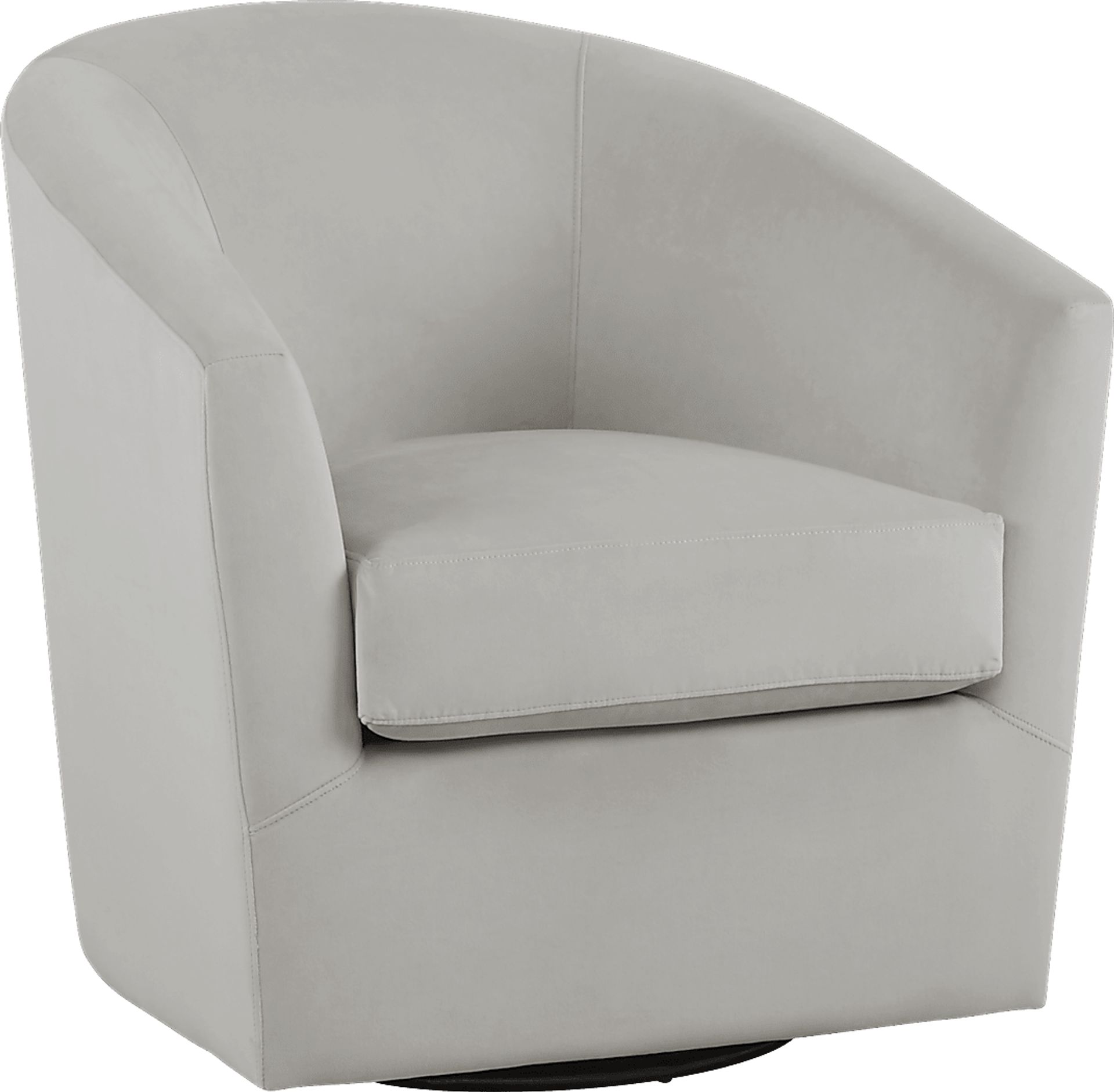 Jacey Platinum Accent Swivel Chair - Image 1