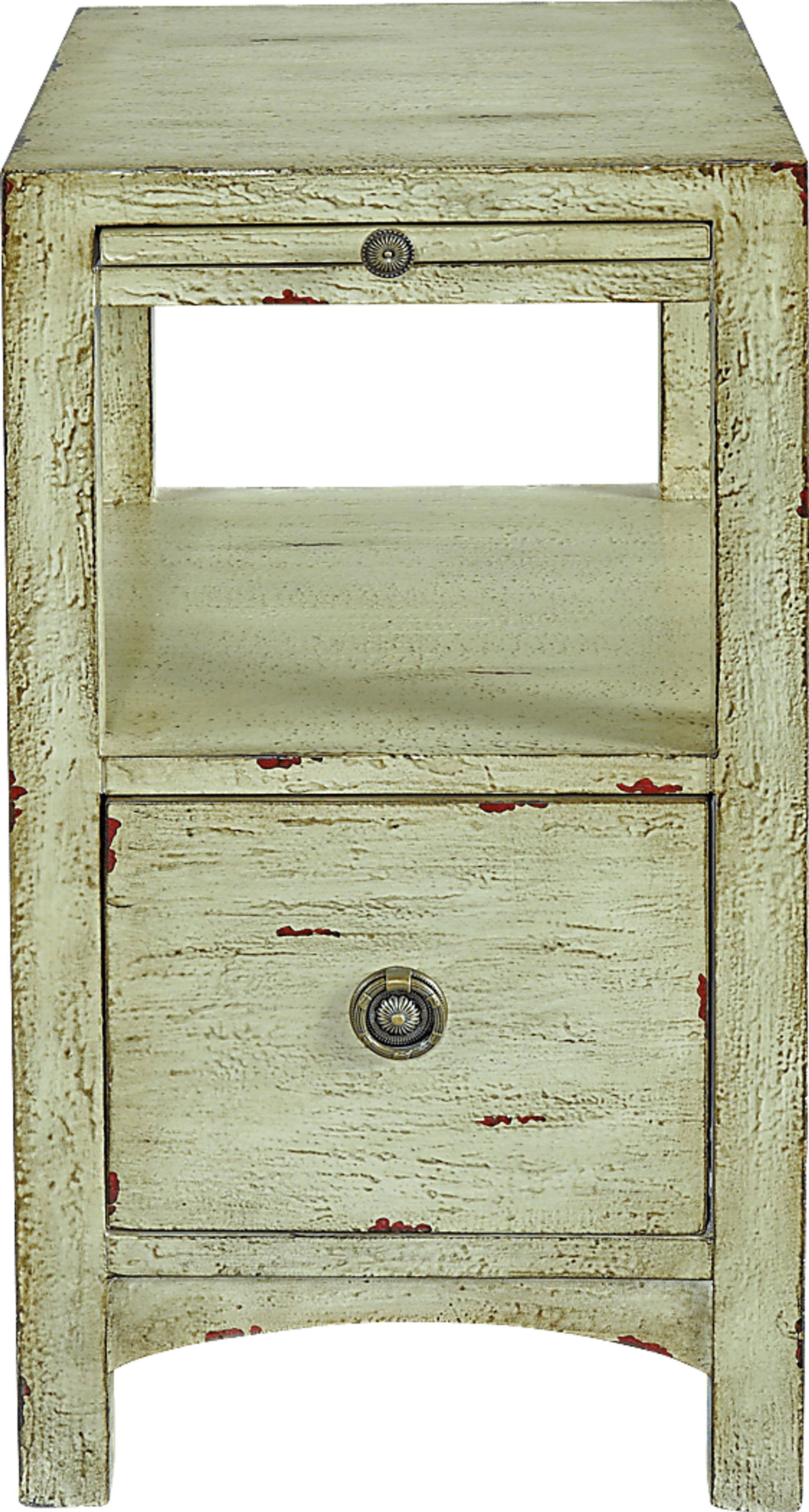 Jacinda Beige Chairside Table - Image 2