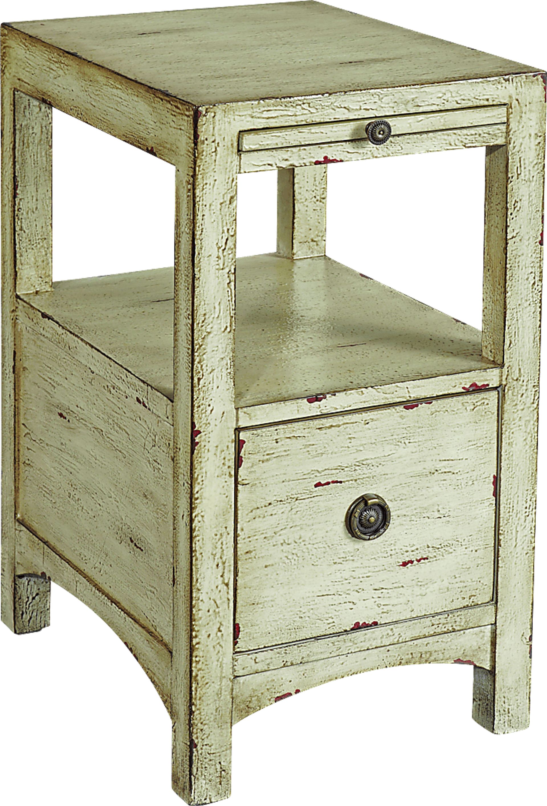 Jacinda Beige Chairside Table - Image 1