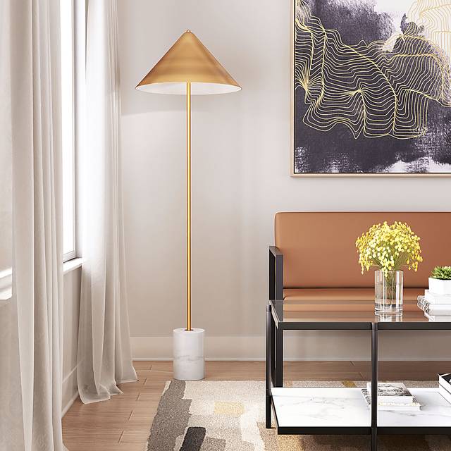 Jacinto Way Beige Floor Lamp - Thumbnail - Image 5