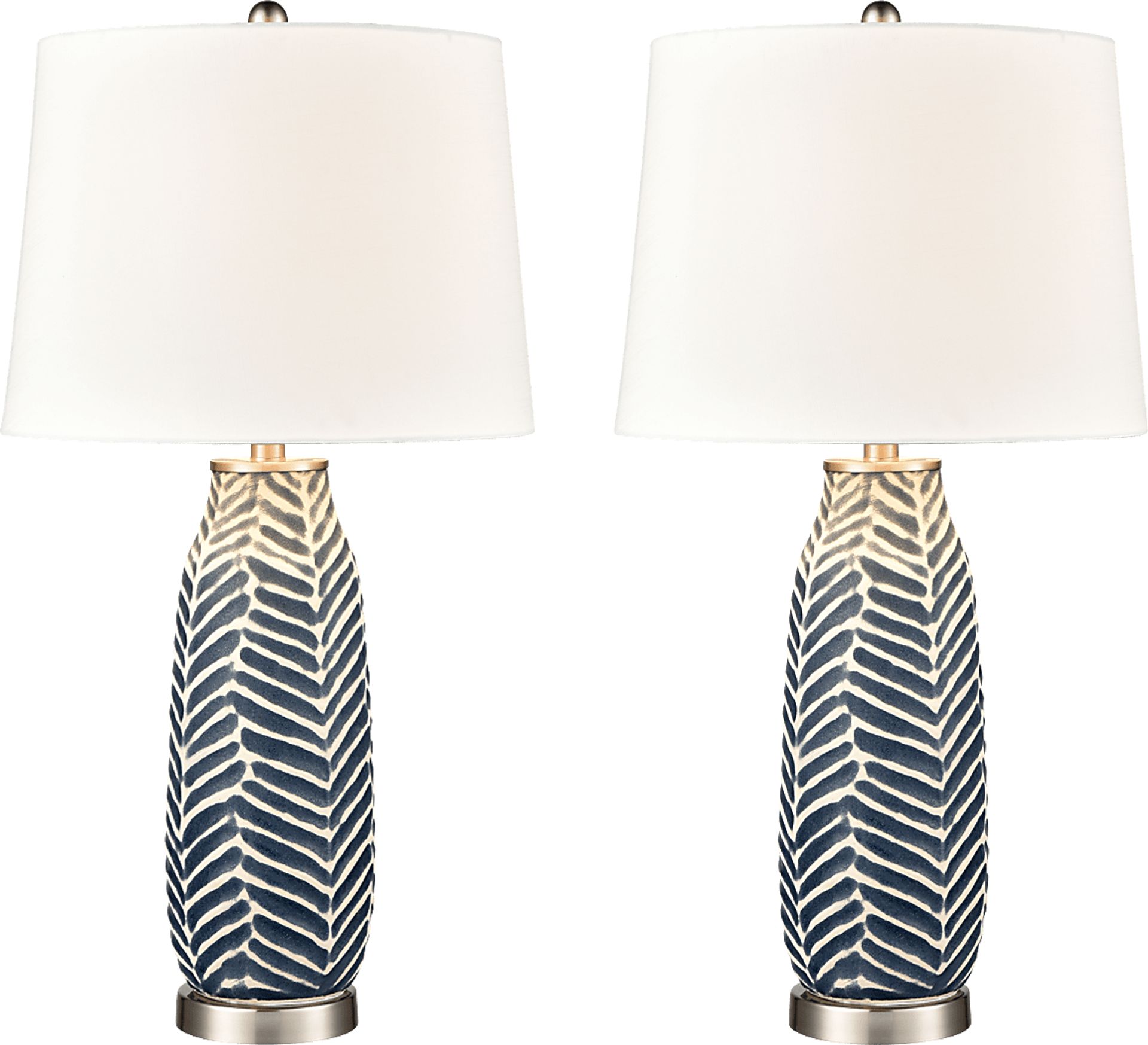 Jackie Creek Blue Lamp, Set of 2 - Image 1