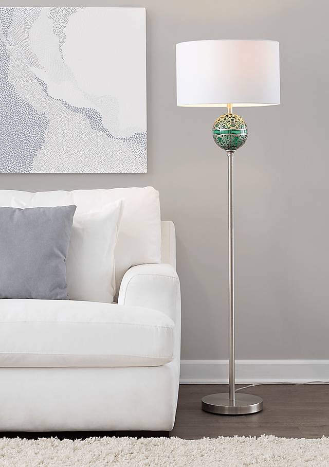 Jacksith Street Nickel Floor Lamp - Thumbnail - Image 2