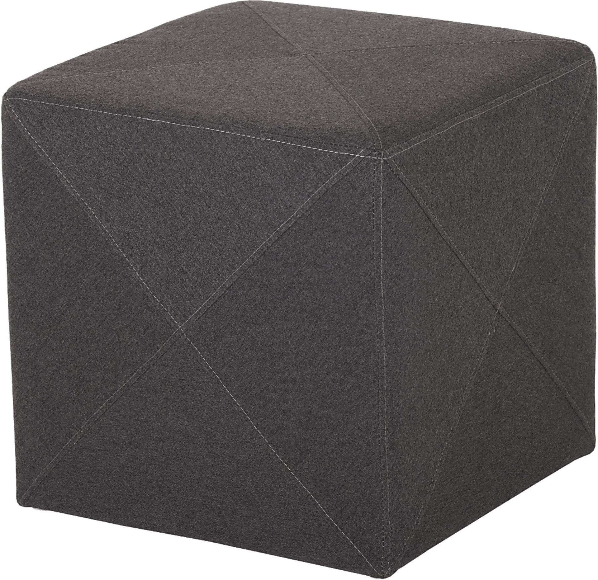 Jackson Place Dark Gray Ottoman - Image 1