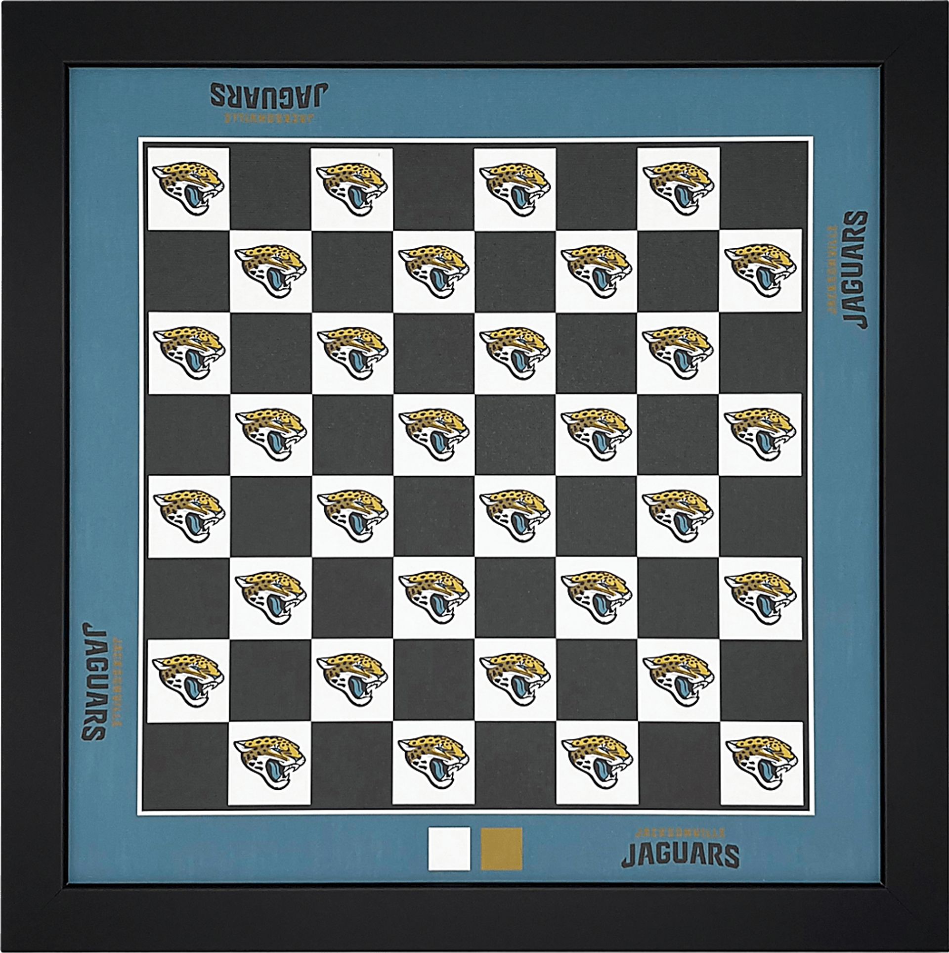 Jacksonville Jaguars Wall Chess Set - Image 1