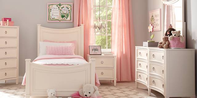 Kids Jaclyn Place Ivory 3 Pc Twin Bed - Thumbnail - Image 2
