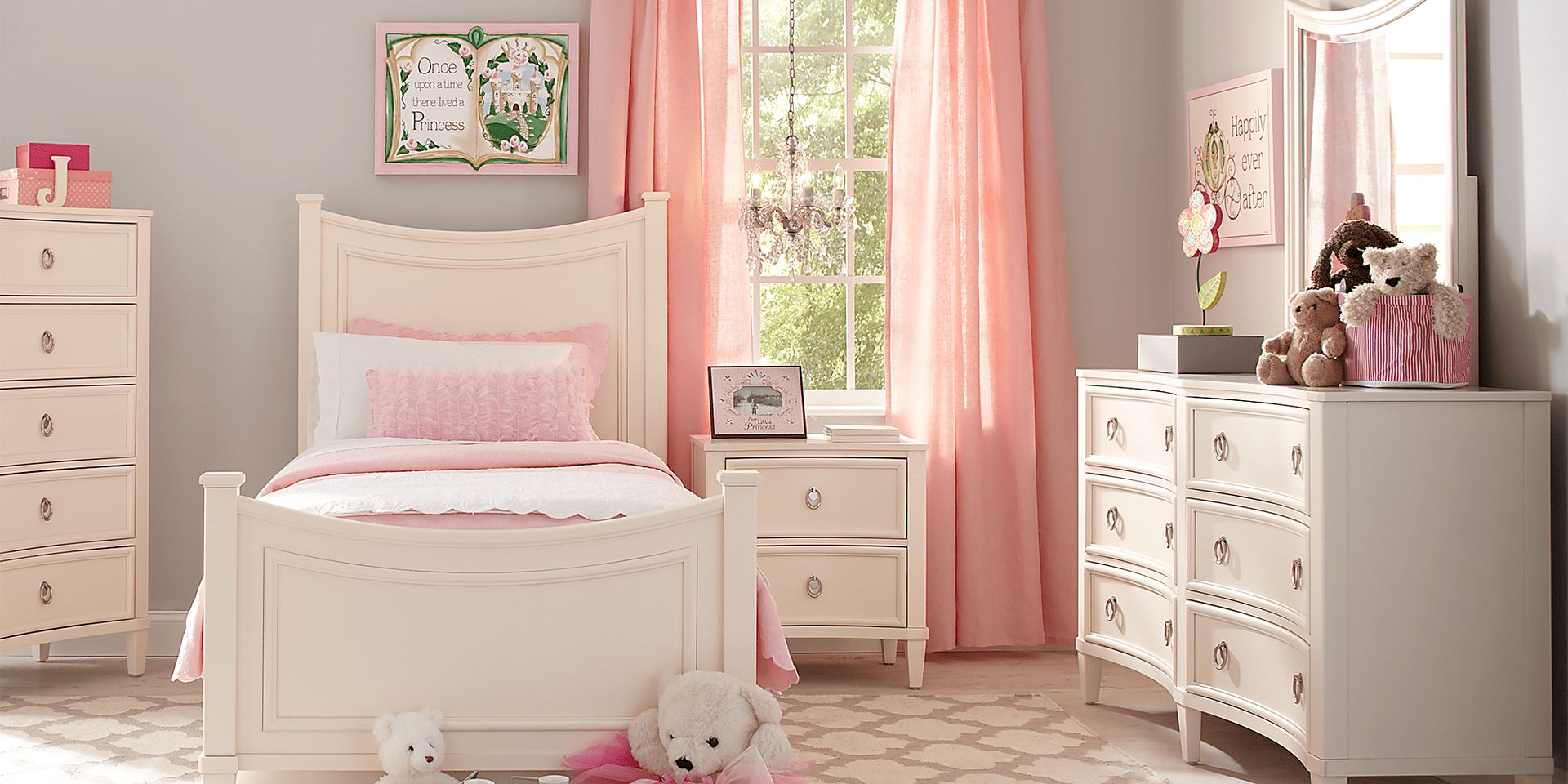 Kids Jaclyn Place Ivory 3 Pc Twin Bed - Image 2