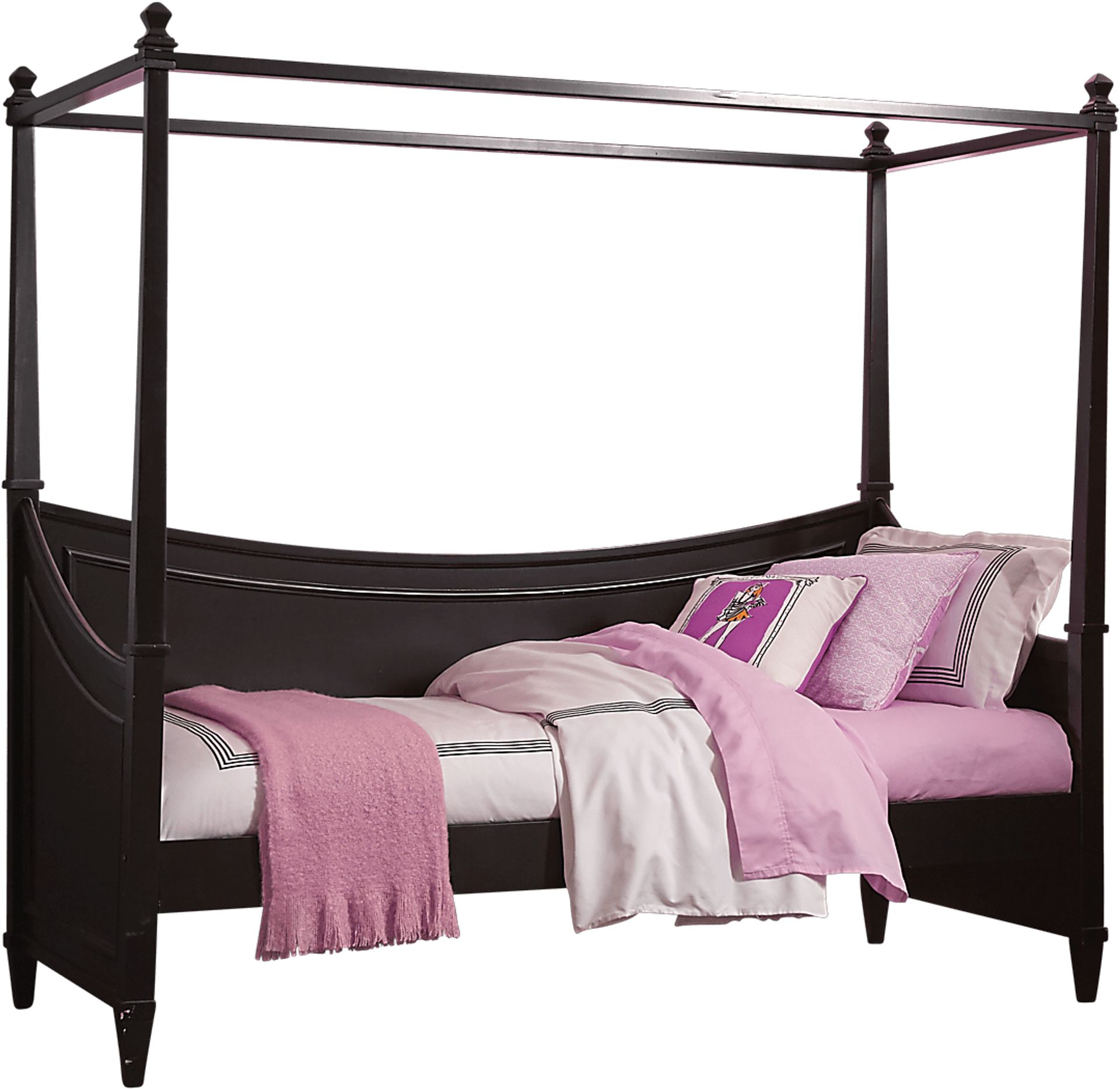 Jaclyn Place Black 2 Pc Canopy Daybed - Image 1