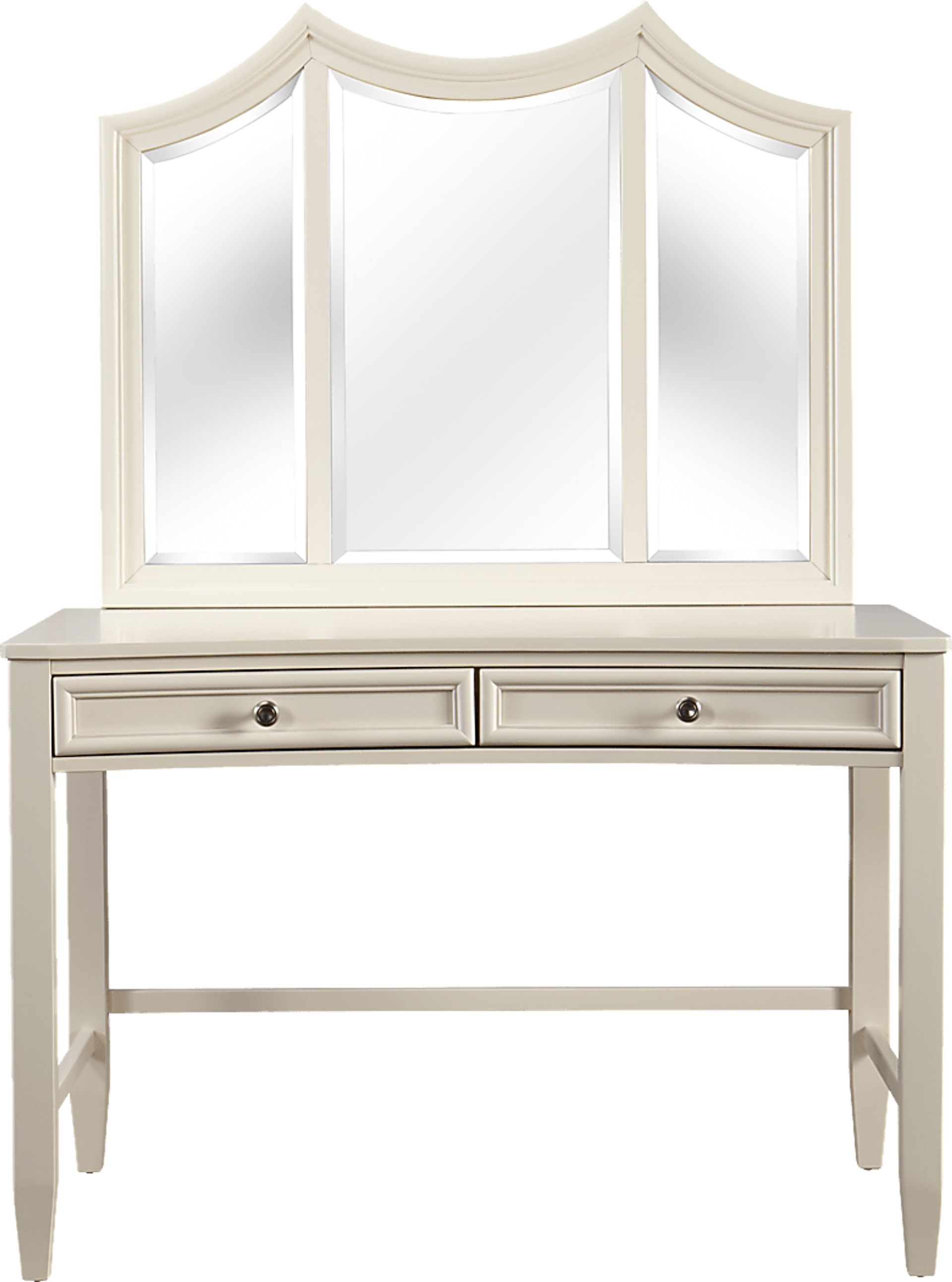 Kids Jaclyn Place Ivory Desk with Vanity Mirror - Image 1