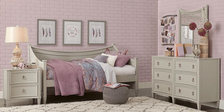 Kids Jaclyn Place Gray 5 Pc Daybed Bedroom