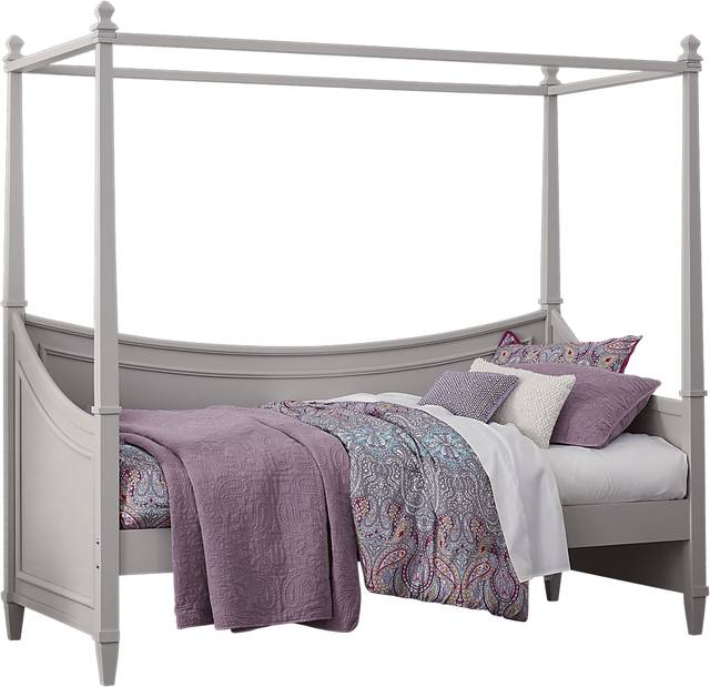 Kids Jaclyn Place Gray Twin Canopy Daybed - Thumbnail - Image 1