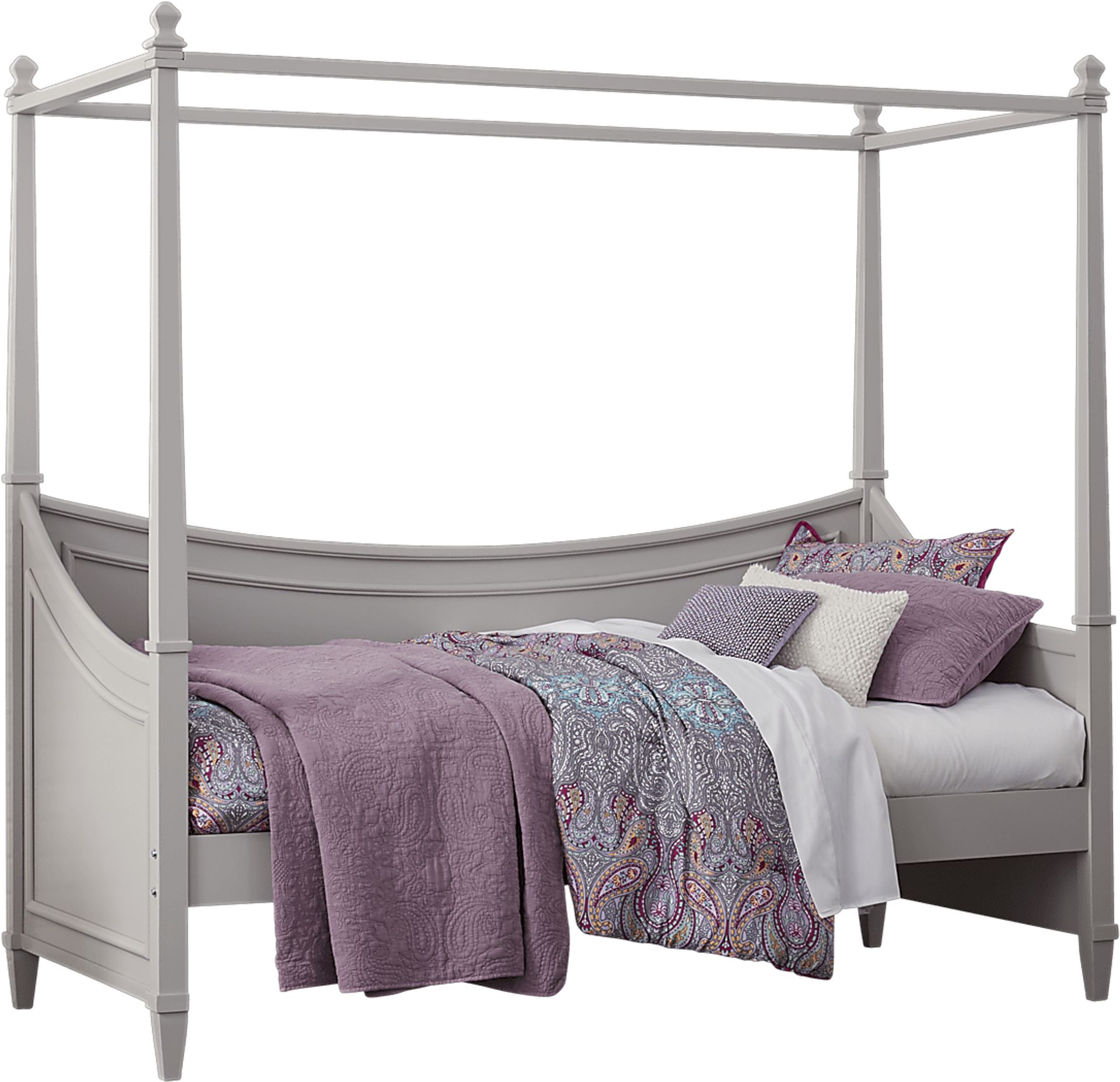 Kids Jaclyn Place Gray Twin Canopy Daybed - Image 1