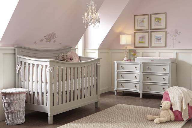 Jaclyn Place Gray 6 Pc Nursery with Toddler & Conversion Rails - Thumbnail - Image 1