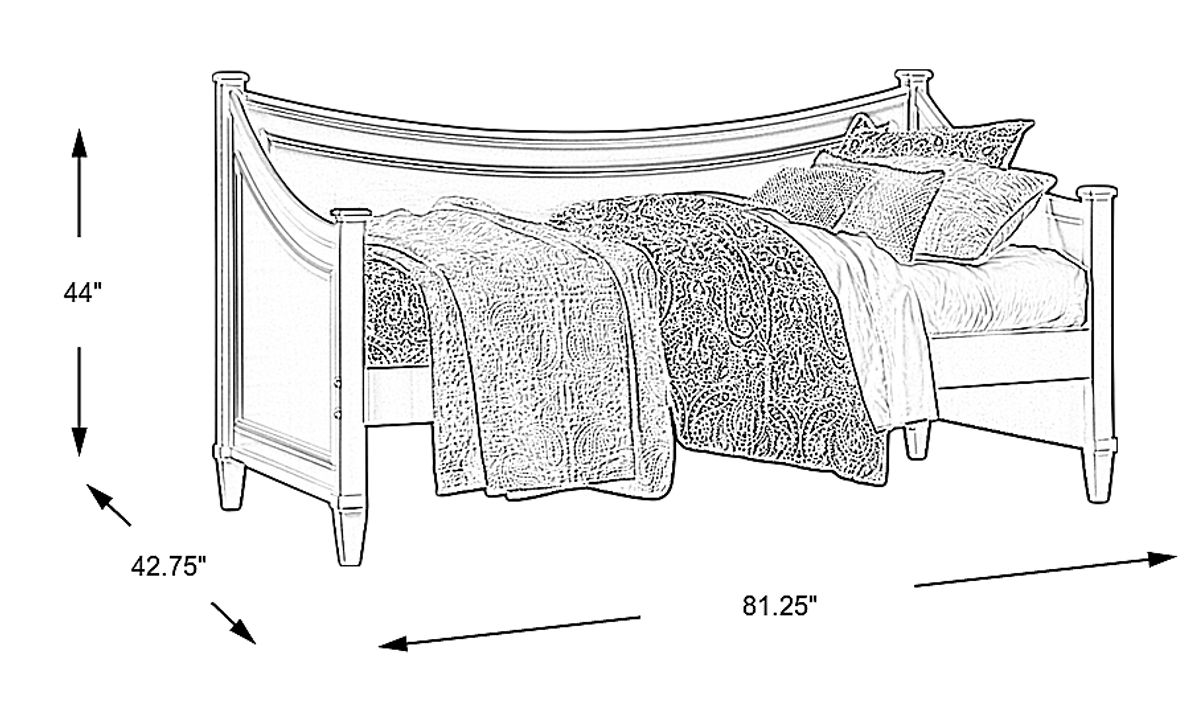 Jaclyn Place Gray Twin Daybed