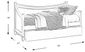 Jaclyn Place Gray Twin Storage Trundle