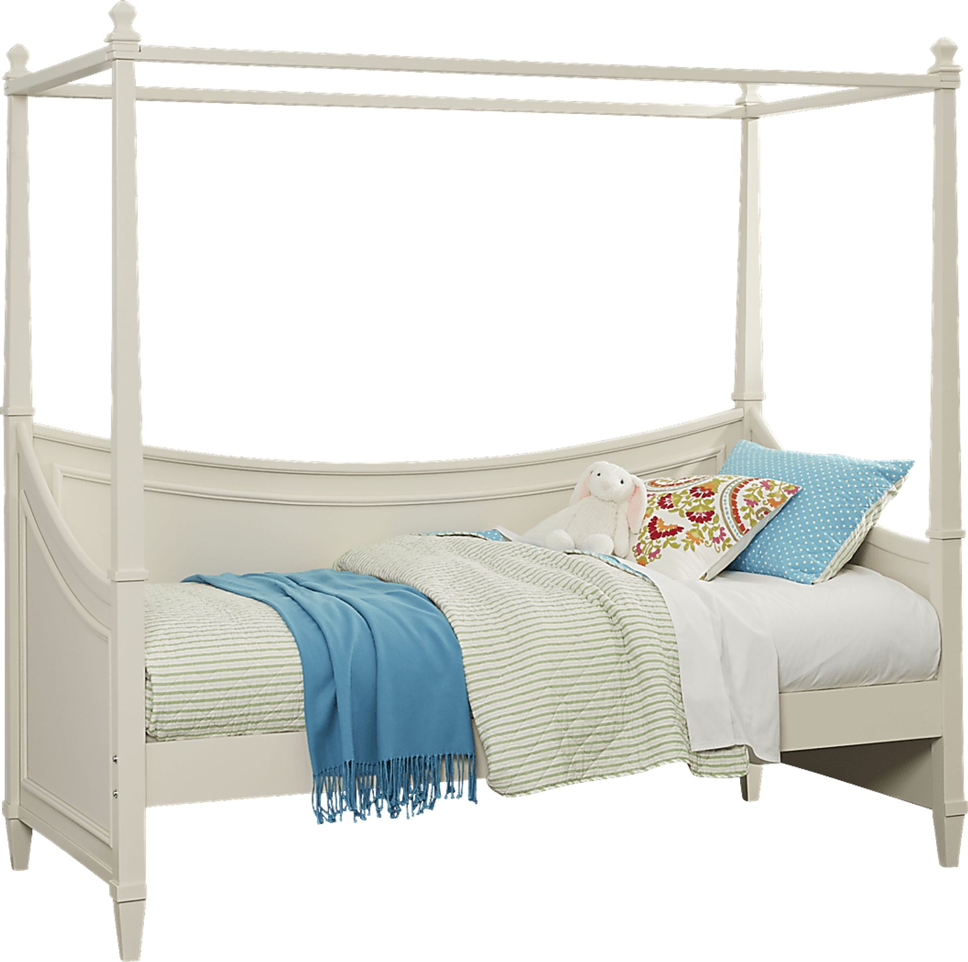 Kids Jaclyn Place Ivory Twin Canopy Daybed - Image 1