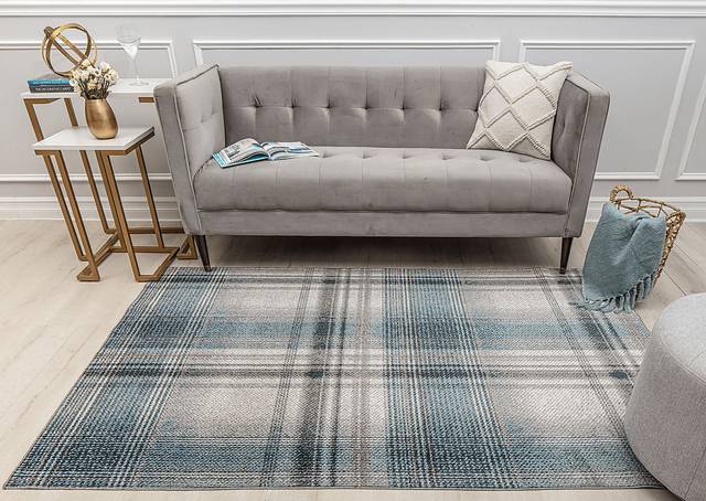 Namdera Blue 5'3 x 7' Rug - Thumbnail - Image 3