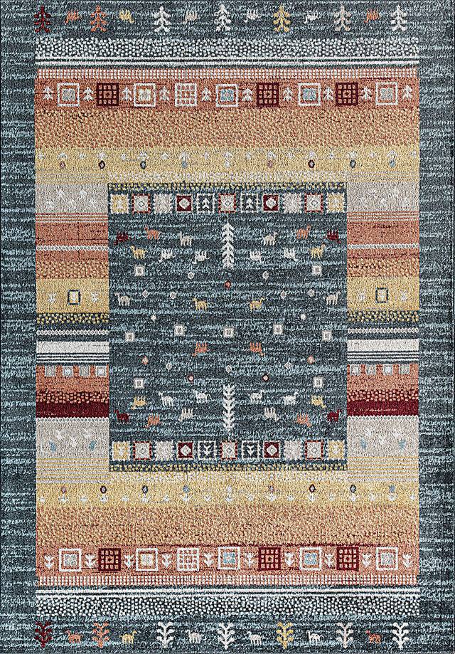 Kangunso Blue 5'3 x 7' Rug - Thumbnail - Image 1