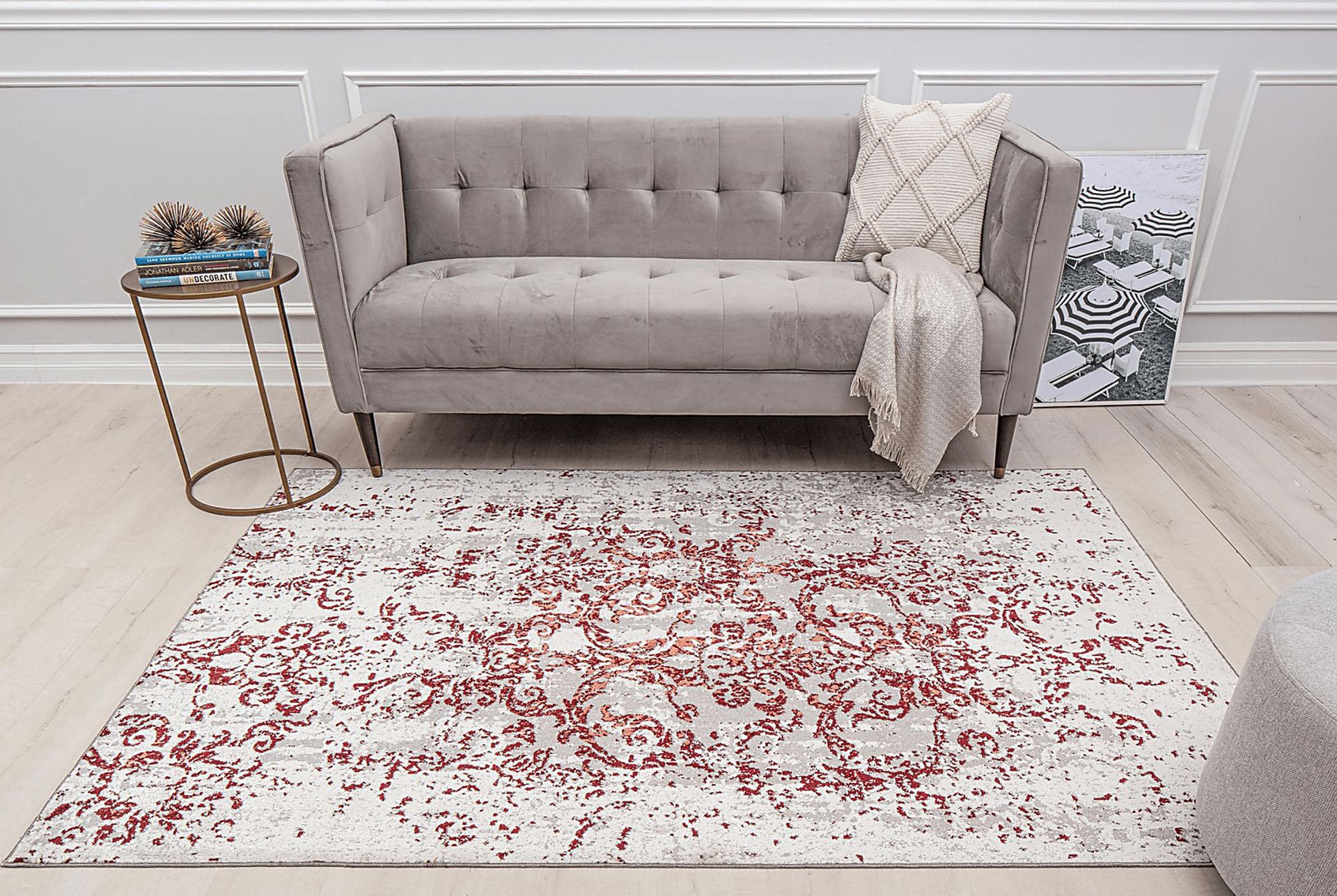 Wamala White 5'3 x 7' Rug - Image 3