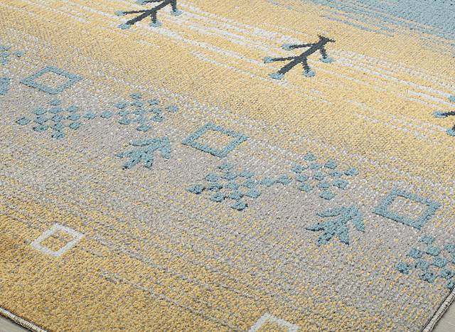 Shimosil Yellow 5'3 x 7' Rug - Thumbnail - Image 6