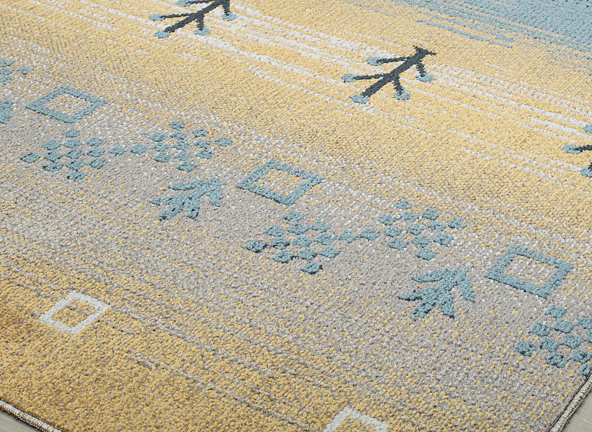Shimosil Yellow 5'3 x 7' Rug - Image 6