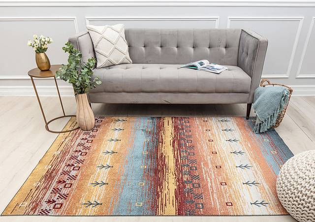 Shimosil Multi 5'3 x 7' Rug - Thumbnail - Image 3