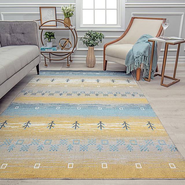 Shimosil Yellow 8' x 10' Rug - Thumbnail - Image 2