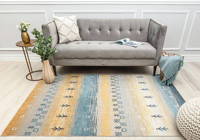 Shimosil Yellow 8' x 10' Rug - Thumbnail - Image 3