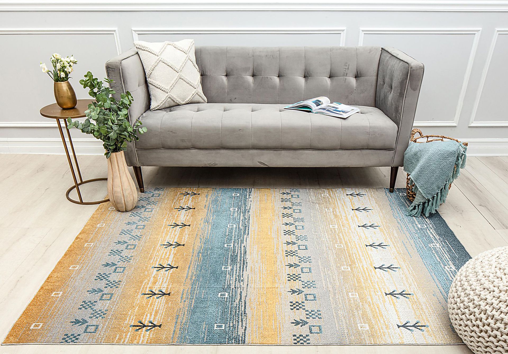 Shimosil Yellow 8' x 10' Rug - Image 3