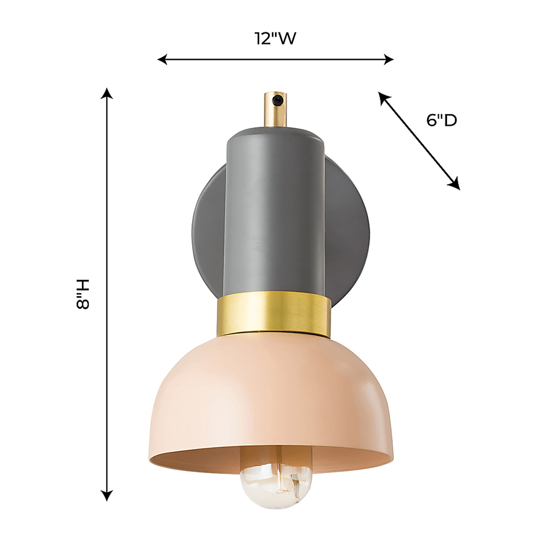 Jade Ann II Blush Wall Scone - Image 8