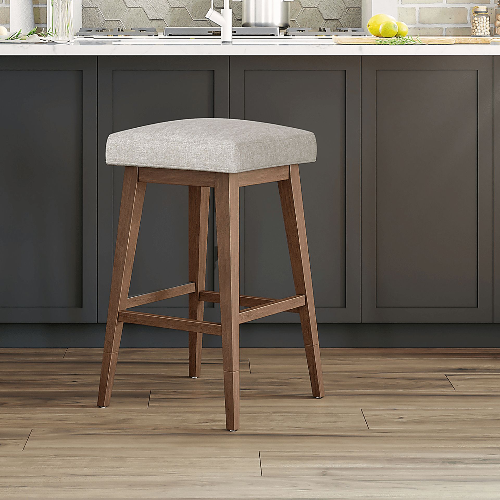Atalifo Beige Counter Height Adjustable Stool - Image 3