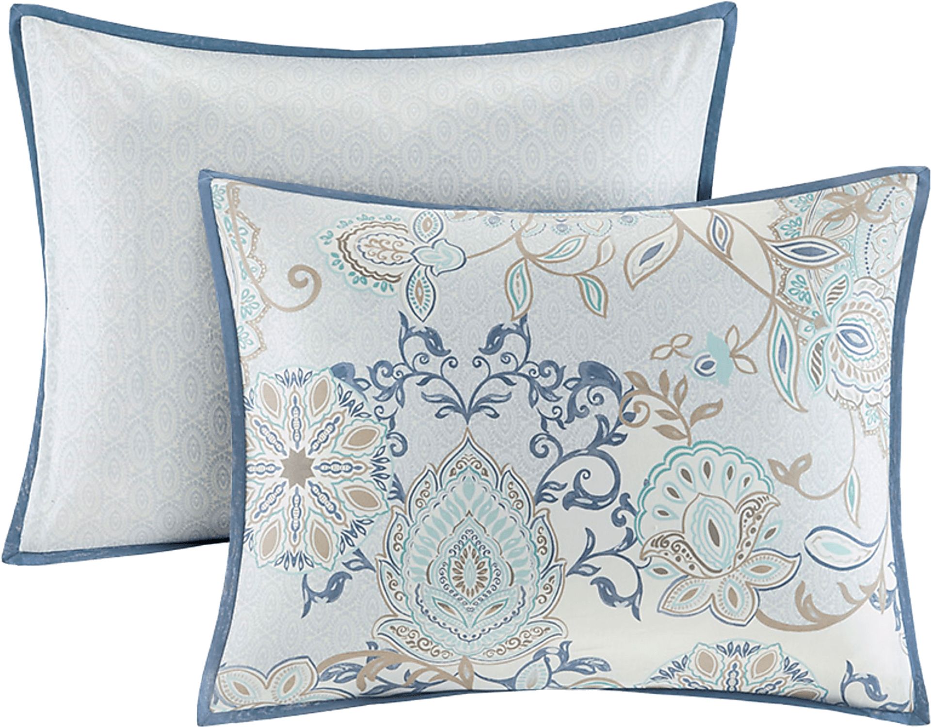 Jaezmina Blue 8 pc Queen Comforter Set - Image 10