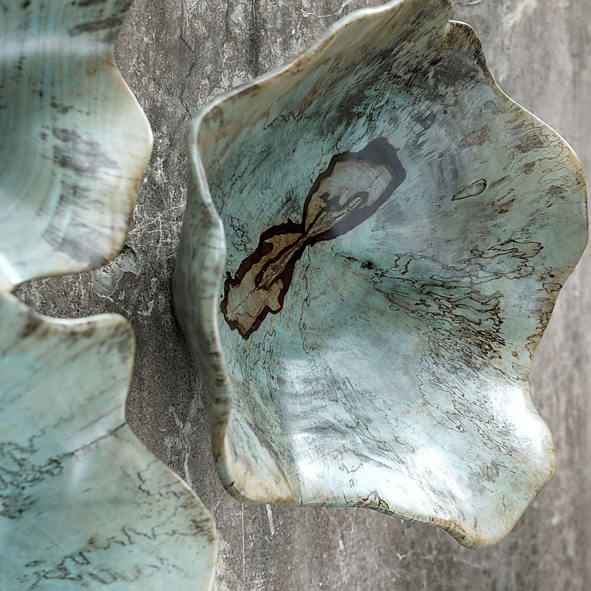 Jaffna Blue Wall Art, Set of 3 - Image 3
