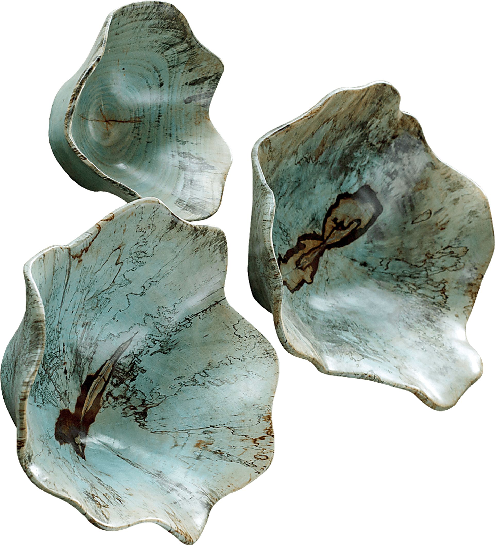 Jaffna Blue Wall Art, Set of 3 - Image 1